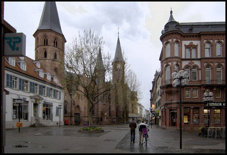Kaiserslautern : Le centre historique et quartier piétonnier de la ville.
