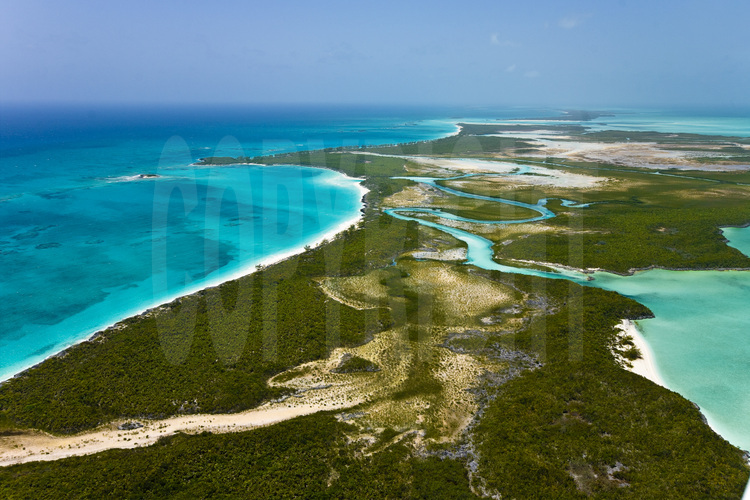 Exumas Islands : Vue aérienne du 