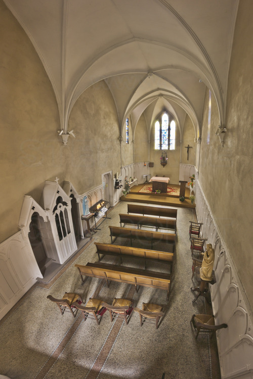 Villeneuve sur Lot : inside the Chapelle du Bout du Pont.