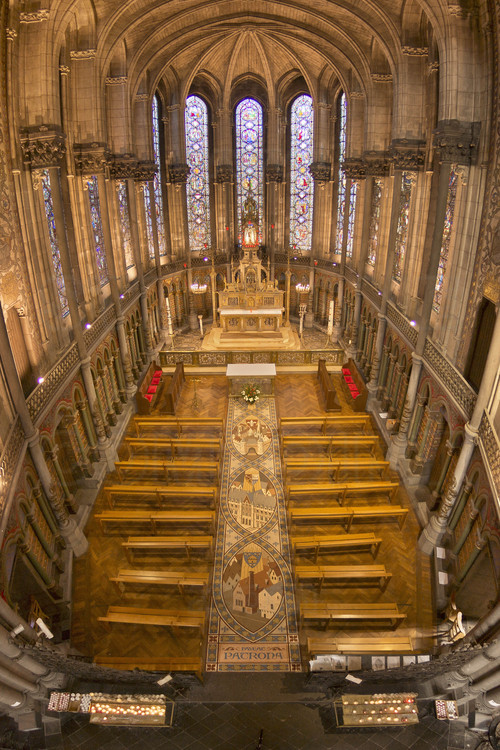 Lille - Cathédrale Notre Dame de la Treille : l'abside centrale. // Lille - Cathedral Notre Dame de la Treille : the central apse.