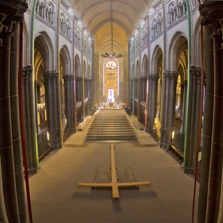Lille - Cathedral Notre Dame de la Treille : the choir.
