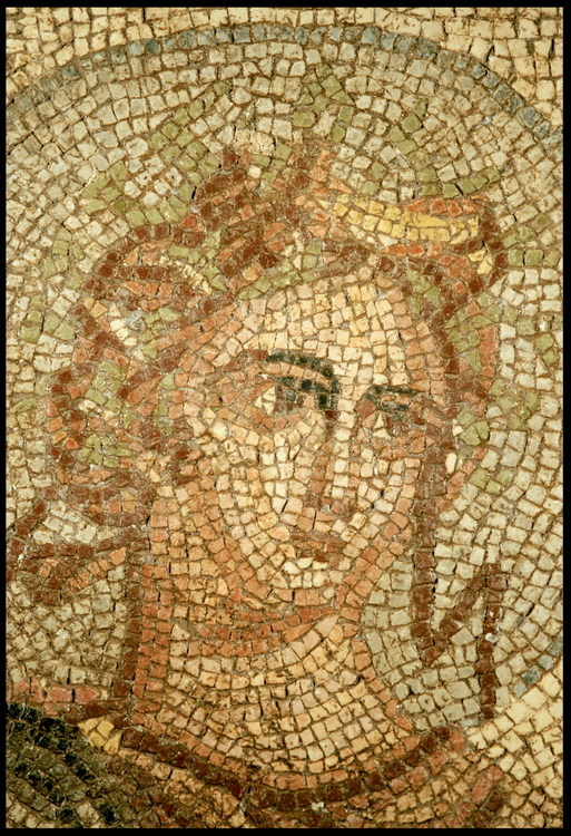 Mosaïque représentant Persée (photo 17) délivrant Andromède (photo 18).