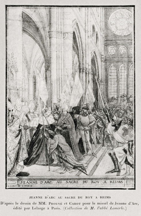 Reims, où Charles VII se fit sacrer Roi de France en présence de Jeanne d'Arc le 17 juillet 1429 : 