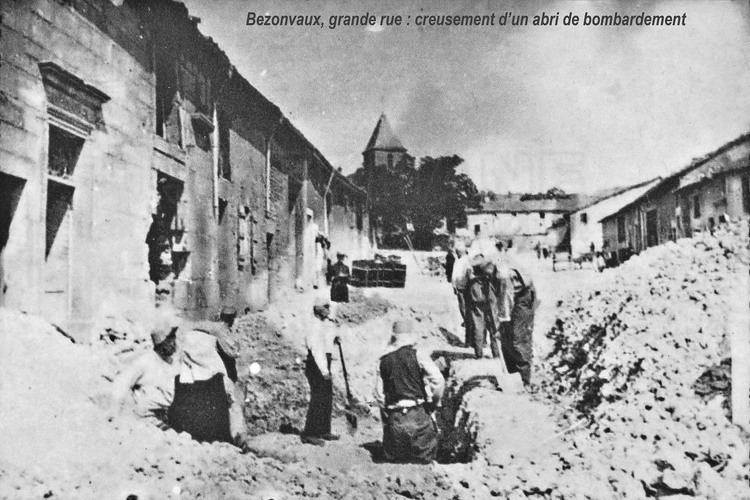 Battle of Verdun: Destroyed village of Bezonvaux during the Great War. Included in the 