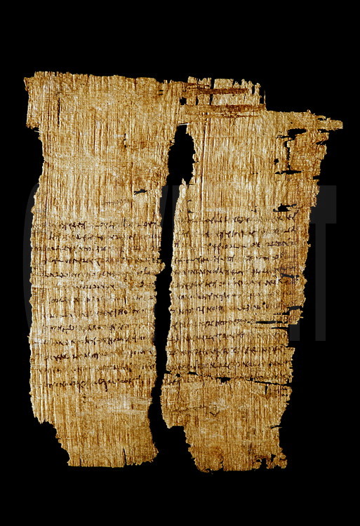 Ce papyrus, qui provient des archives des quartiers royaux d'Alexandrie du temps de Cléopâtre, est hors du commun : il s'agit d'une ordonnance royale écrite en grec datée de 33 av. J.C. signée de la main de Cléopâtre. Le paraphe royal, qui est situé en bas à droite du document, signifie: 