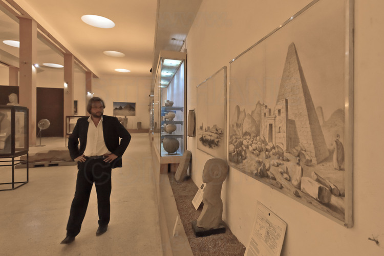 Mr. Menno Welling, from ICOMOS, visits the National Museum in Khartoum.