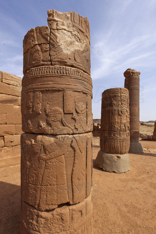 Located 100 km southwest of Meroe, the site of Mussawarat Sufra and was an important place of pilgrimage to the Meroitic period. Here, the temple called 