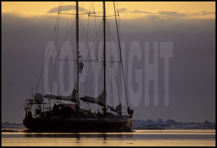 Au cours de la remontée vers la Nouvelle Zélande, lumières d'aubes et de crépuscules apparaissent à nouveau sur la route du voilier Antarctica.