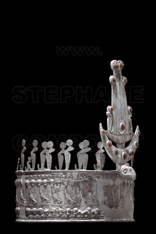Silver crown, set with stones. Kingdom of Kush.