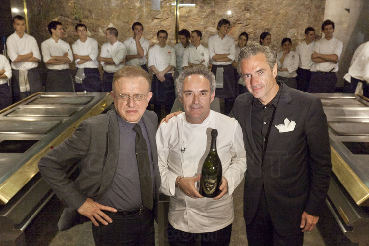 Richard Geoffroy - Ferran Adria - Daniel Lalonde - Kitchen of El Bulli.