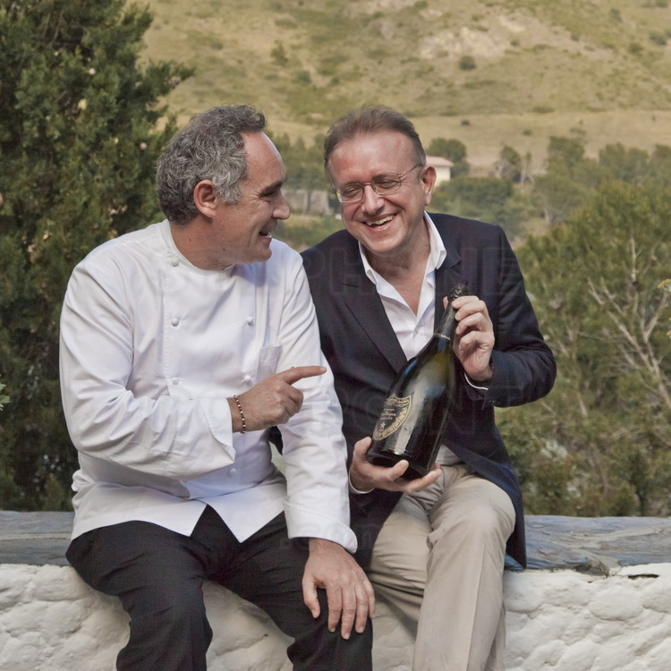 Ferran Adria - Richard Geoffroy. Restaurant El Bulli.