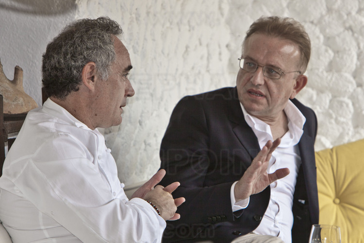 Ferran Adria - Richard Geoffroy. Restaurant El Bulli..