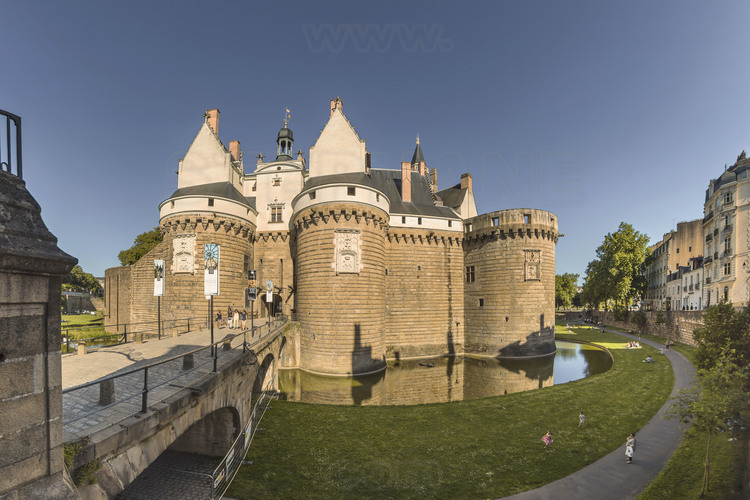 Loire Atlantique (44) - Nantes - Centre historique : chateau des Ducs de Bretagne. // France - Loire Atlantique (44) - Nantes - Historic center : castle of the Dukes of Brittany.