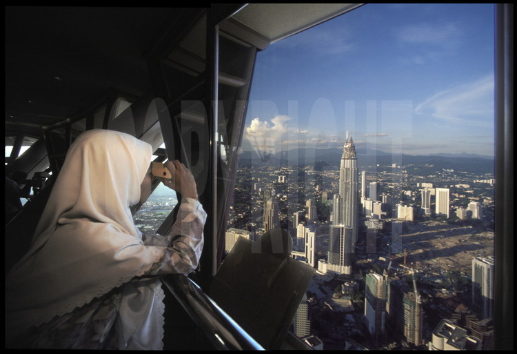 Les Petronas Towers vues depuis la tour de télévision.