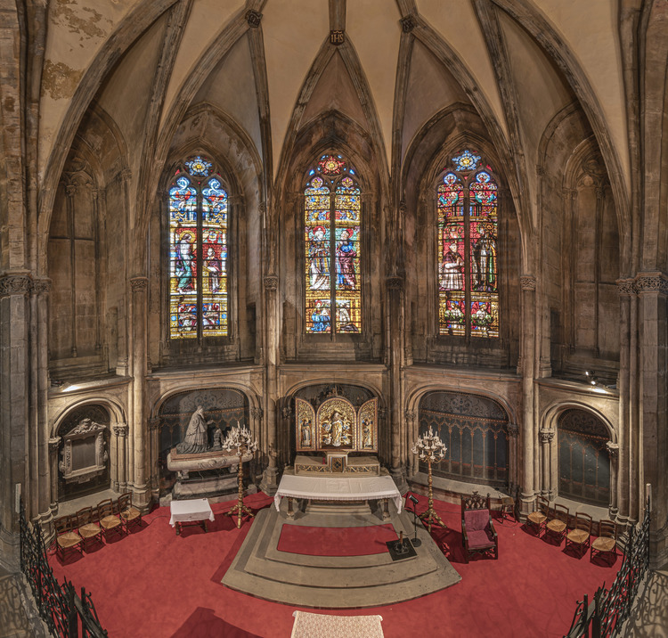 Moselle (57) - Metz - Cathédrale Saint Etienne - Abside : chapelle de la Vierge. // France - Moselle (57) - Metz - Cathedral Saint Etienne : Apse : chapel of the Virgin.