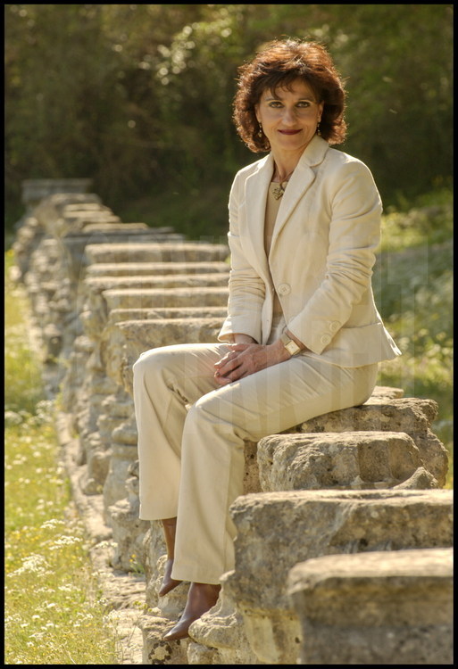 Madame Xeni Arappoyianni, directrice du site d’Olympie auprès du Comité Archéologique grec