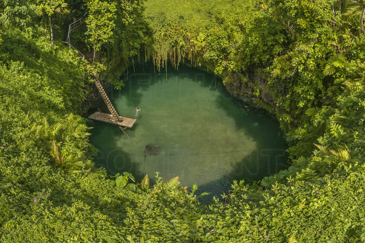 Iles Samoa (anciennes Samoa occidentales) - Ile d'Upolu : Le trou d'eau 