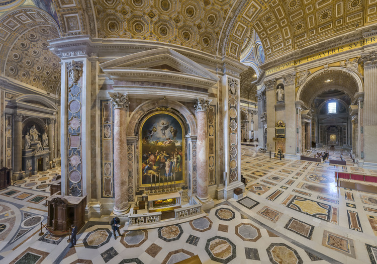 Italie - Rome - Vatican - Intérieur de la basilique Saint Pierre - Point photo 10 :  // Italy - Roma - Vatican :