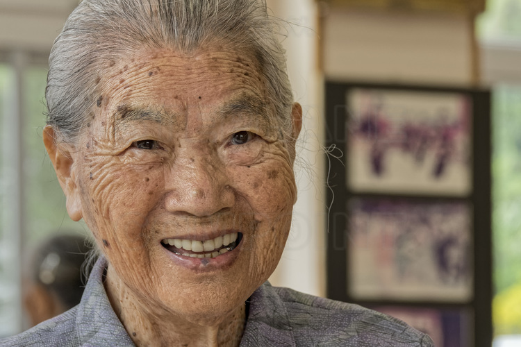 Japon - Okinawa Island : rencontre avec  des personnes agées à Ogimi, surnommé le village des centenaires (c'est l'un des cinq sites au monde avec la plus longue espérance de vie).