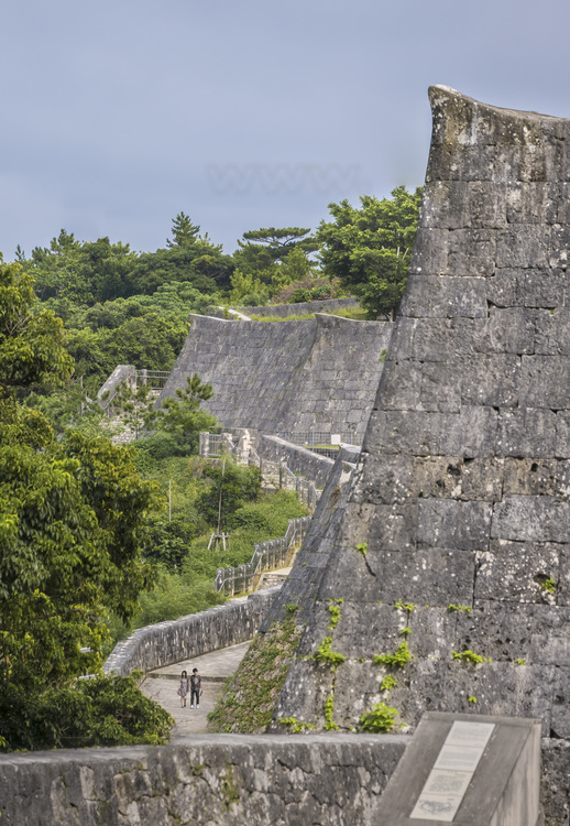 Japon - Okinawa Island : Classé au patrimoine mondial de l'Unesco, le château et le parc impérial de Shuri, ancien lieu de résidence de la dynastie de Ryukyu.