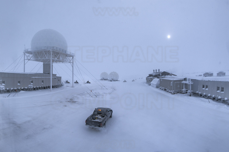 Canada - State of Nunavut - Operation Nunalivut 2018 - The village of Cambridge Bay (1700 inhabitants), the main community on the Northwest Passage. The military station is part of the Northern Alert Network, which runs from Alaska to Greenland.